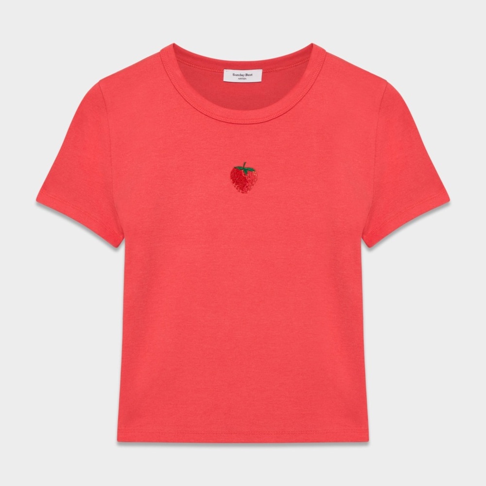NWT Sunday Best Red Short Sleeve Tee